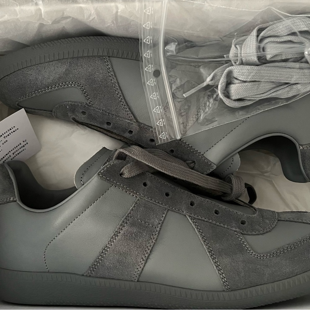 Maison Martin Margiela Gray Leather Sneakers